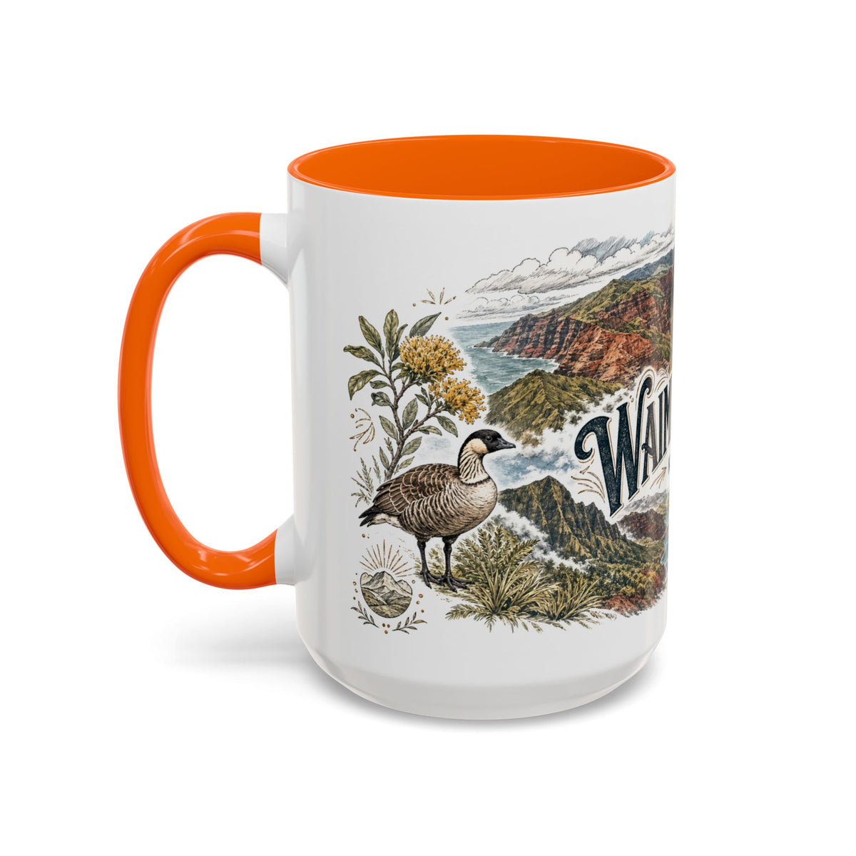 Waimea Canyon Mug, Kauai Travel Souvenir, Bucket List Gift, Accent Ceramic Coffee Mug 11oz 15oz