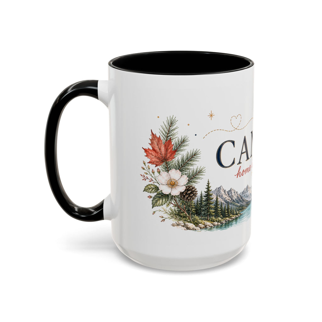 Canada Home Country Mug | Moving Away Gift | Long Distance Friendship | 11 oz 15 oz Accent Mug