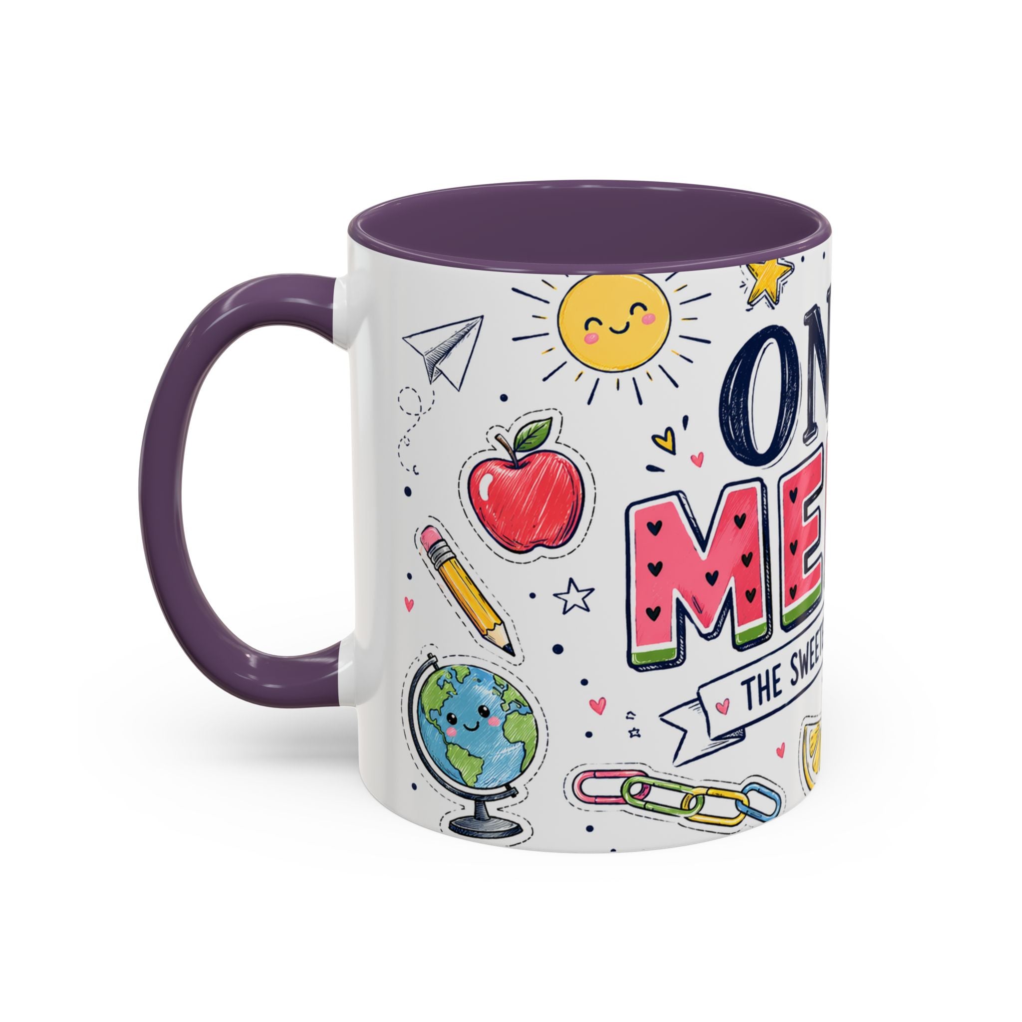 One in a Melon Coffee Mug | Sweetest Teacher Appreciation Gift | Accent Color Ceramic 11oz 15oz