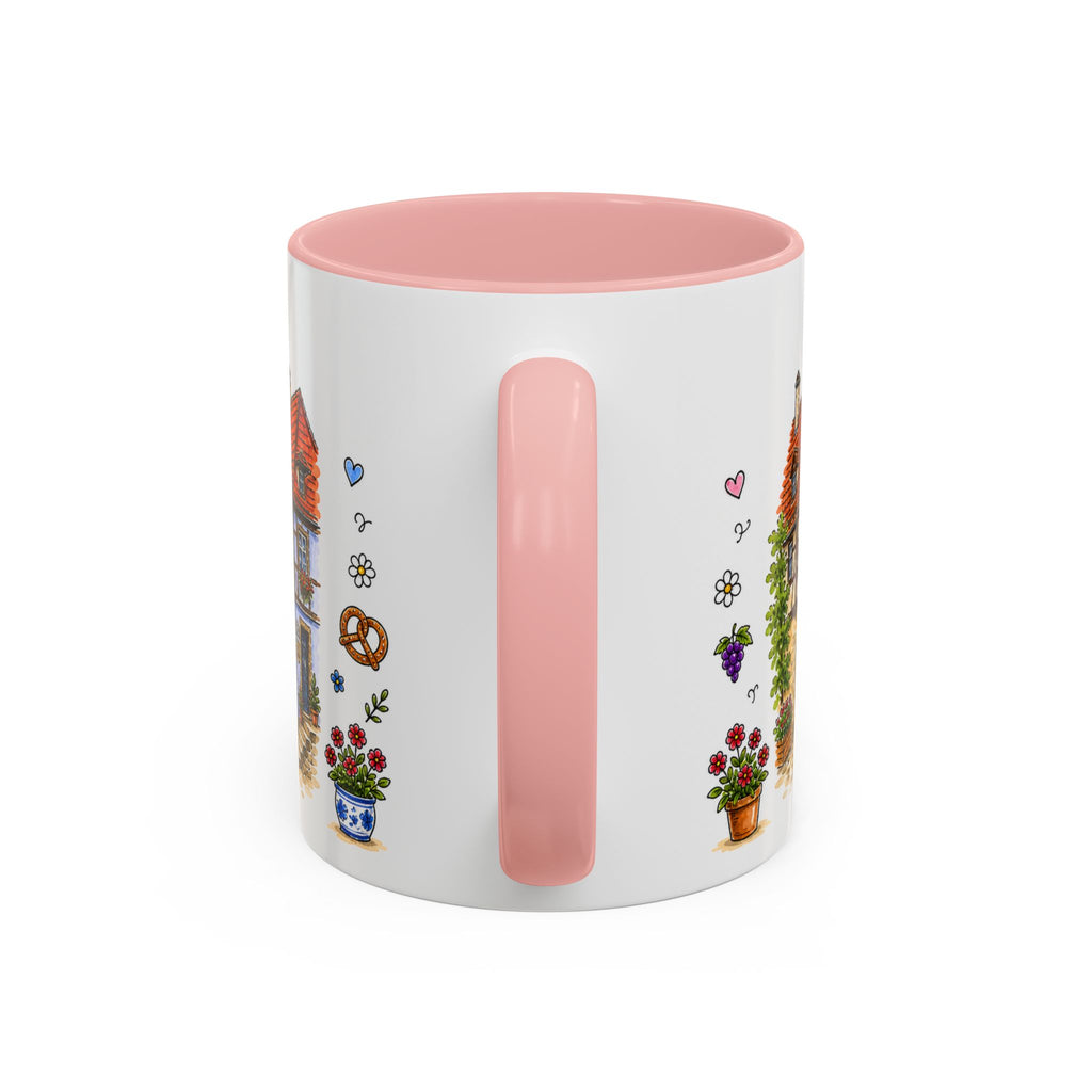 Rothenburg Illustrated Travel Mug | Germany Souvenir Accent Coffee Mug | 11oz 15oz Ceramic Cup