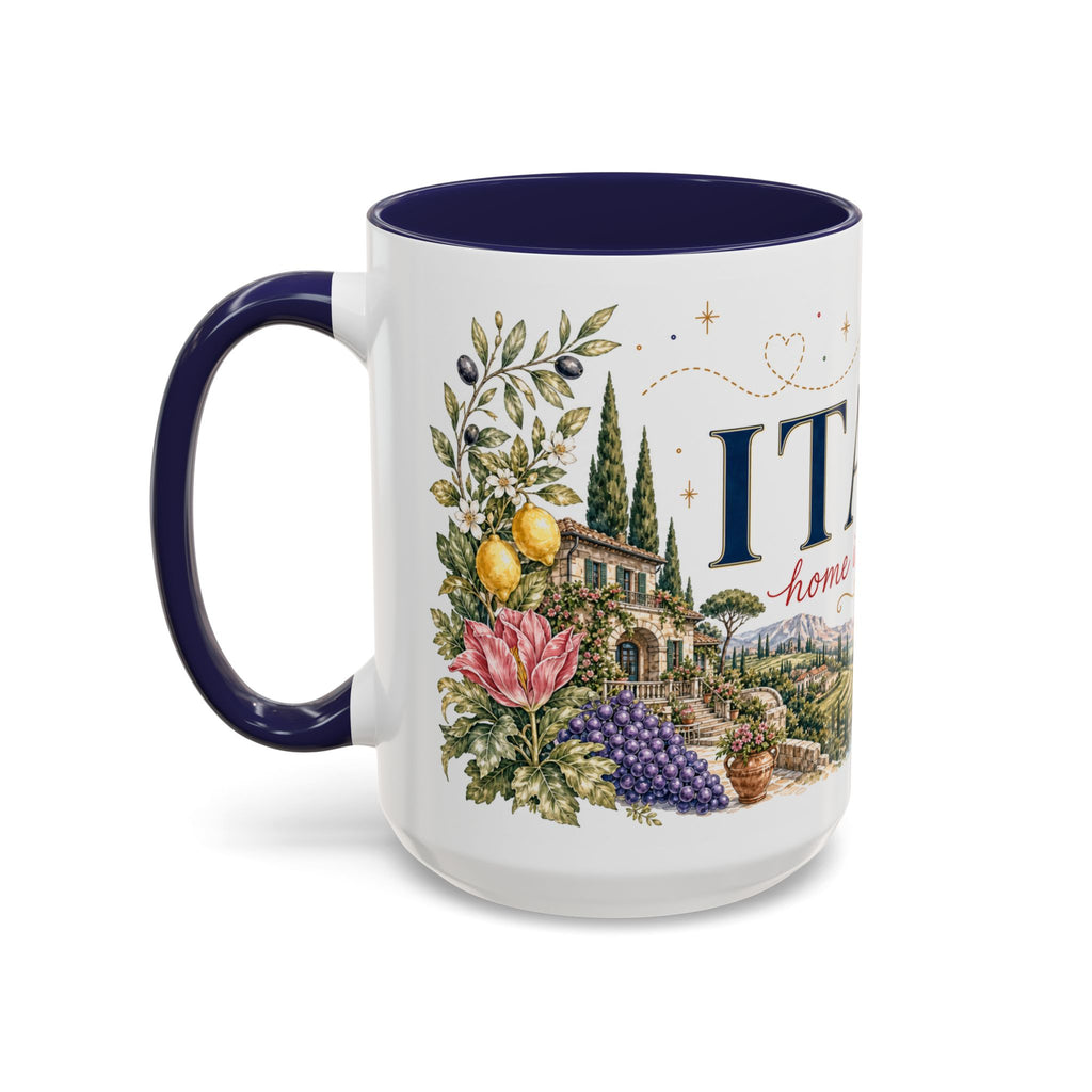 Italy Home Country Mug | Moving Away Gift | Long Distance Friendship | 11 oz 15 oz Accent Mug