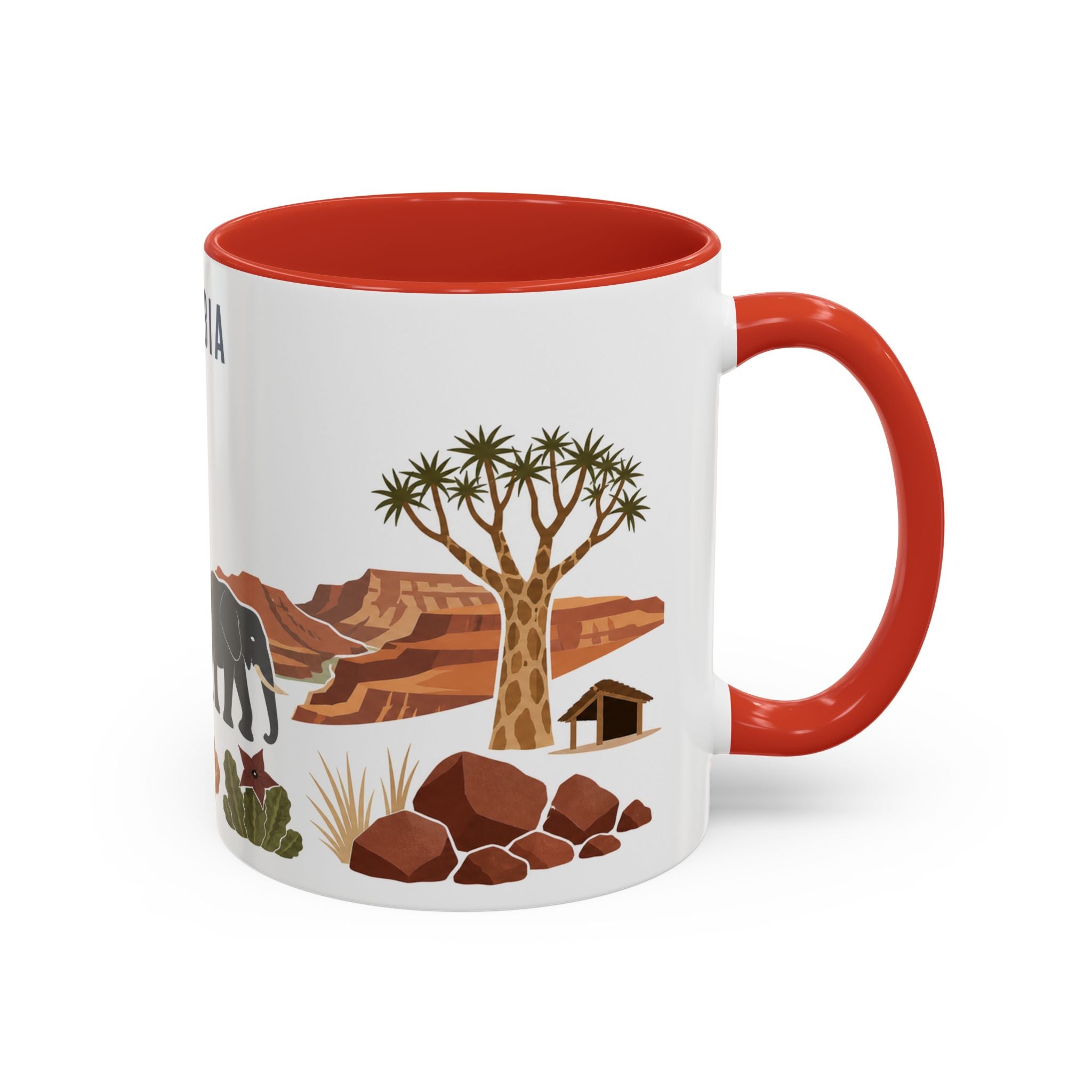 Namibia Coffee Mug | Travel Souvenir Accent Mug | Country Gift Ceramic Cup 11oz 15oz