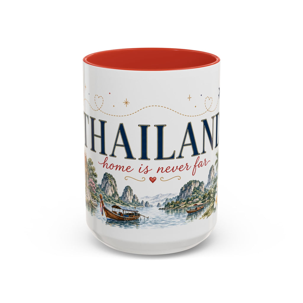 Thailand Home Country Mug | Moving Away Gift | Long Distance Friendship | 11 oz 15 oz Accent Mug