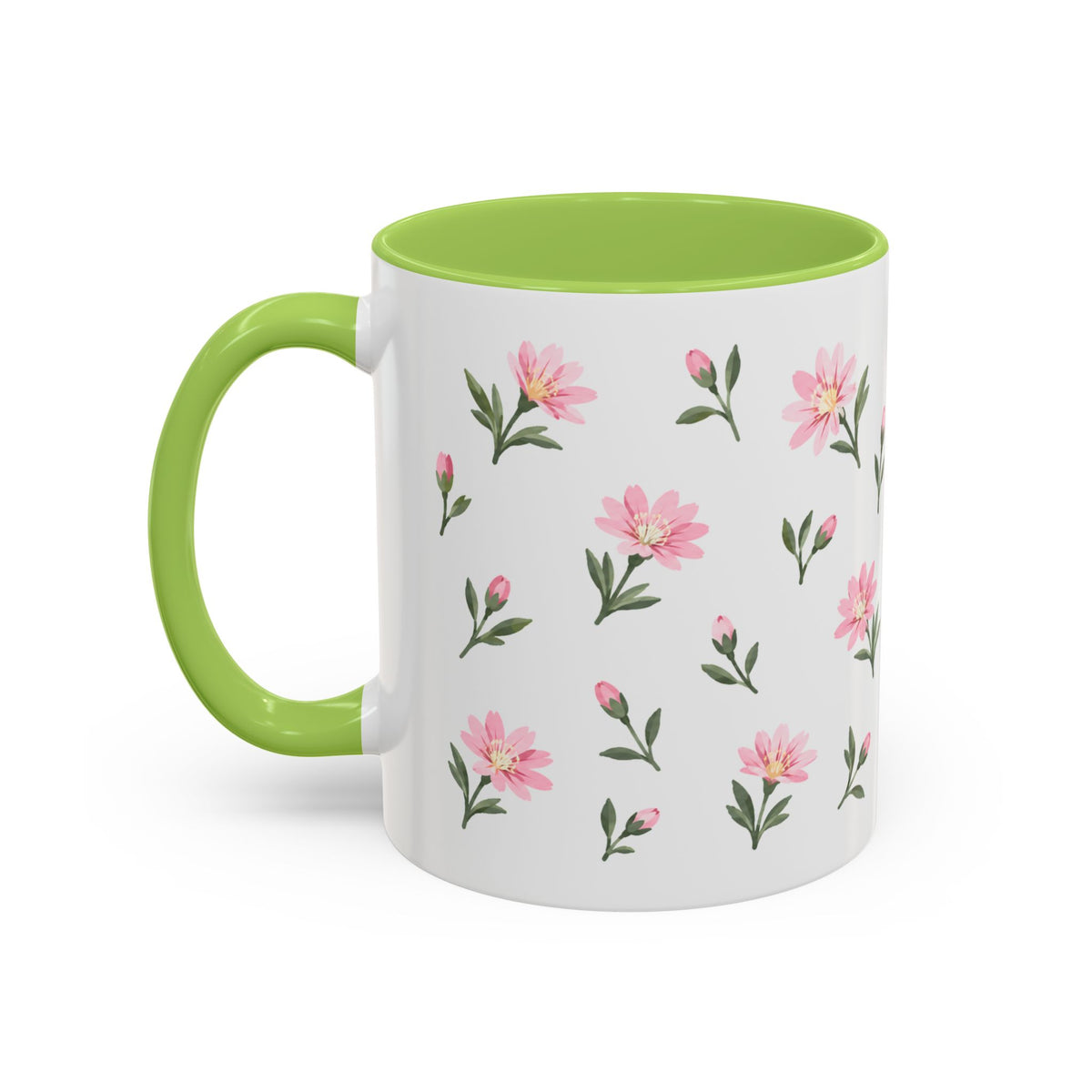 Montana Bitterroot Mug, State Flower Floral Coffee Cup, 11oz Botanical Gift