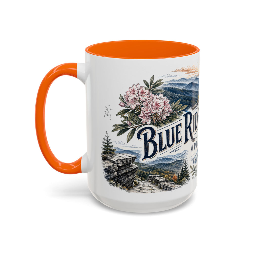 Blue Ridge Parkway Mug, Appalachia Travel Souvenir, Bucket List Gift, Accent Ceramic Coffee Mug 11oz 15oz