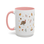 Thanksgiving Turkey Mug | Friendly Woodland Watercolor Gift | Autumn Accent Cup 11oz 15oz