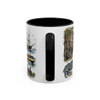 Baltimore Coffee Mug | United States Travel Souvenir | Vintage Illustrated City Gift | 11 oz 15 oz Accent Mug