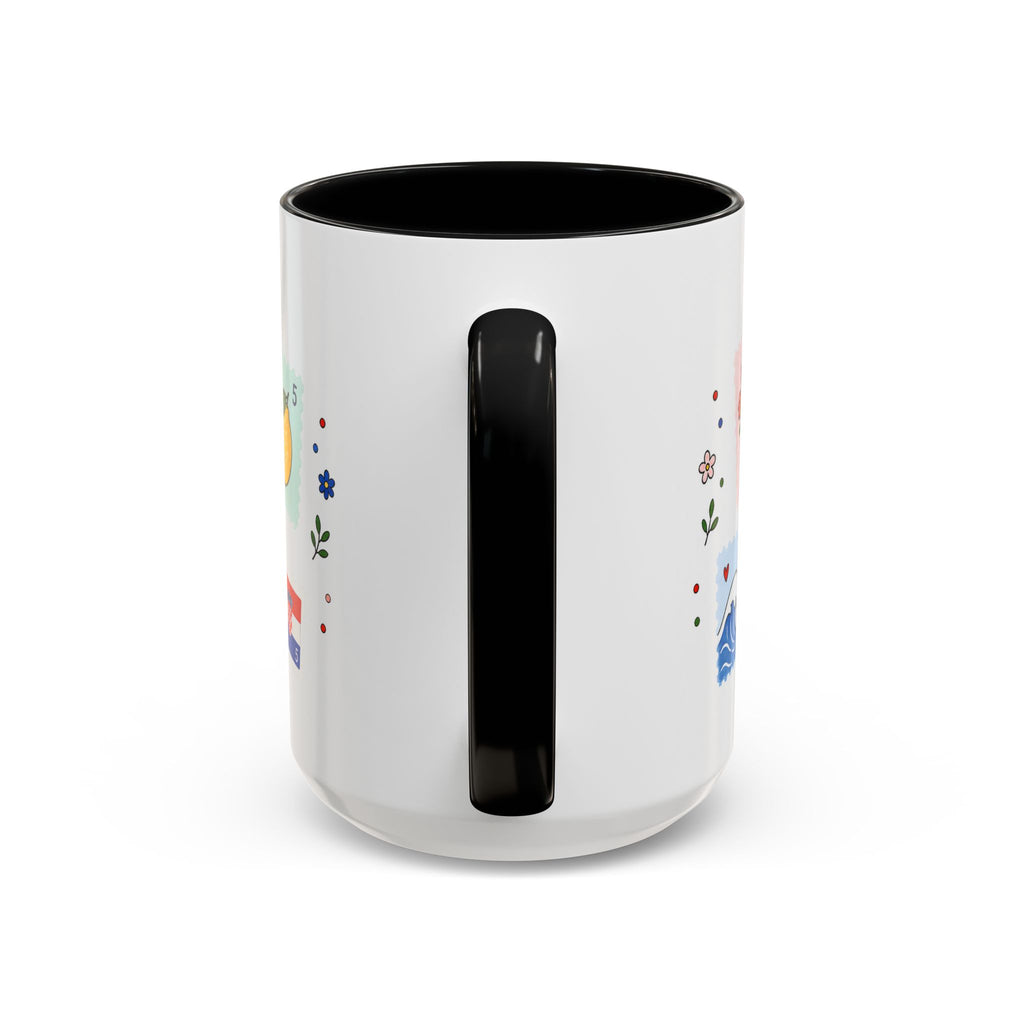 Dubrovnik Coffee Mug | Postage Stamp Collage Mug | Travel Souvenir Accent Cup 11oz 15oz