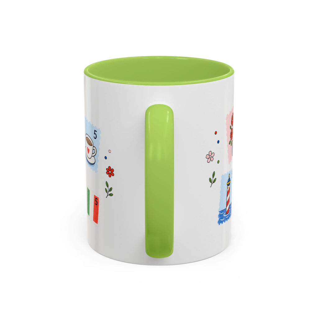 Venice Coffee Mug | Postage Stamp Collage Mug | Travel Souvenir Accent Cup 11oz 15oz