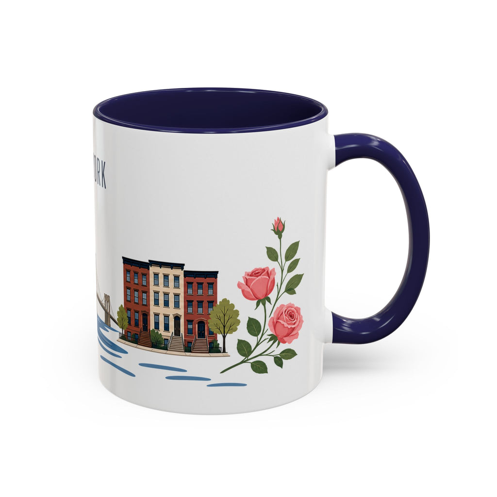 New York Coffee Mug | United States Travel Souvenir | Porcelain Decal City Gift | 11oz 15oz Accent Mug