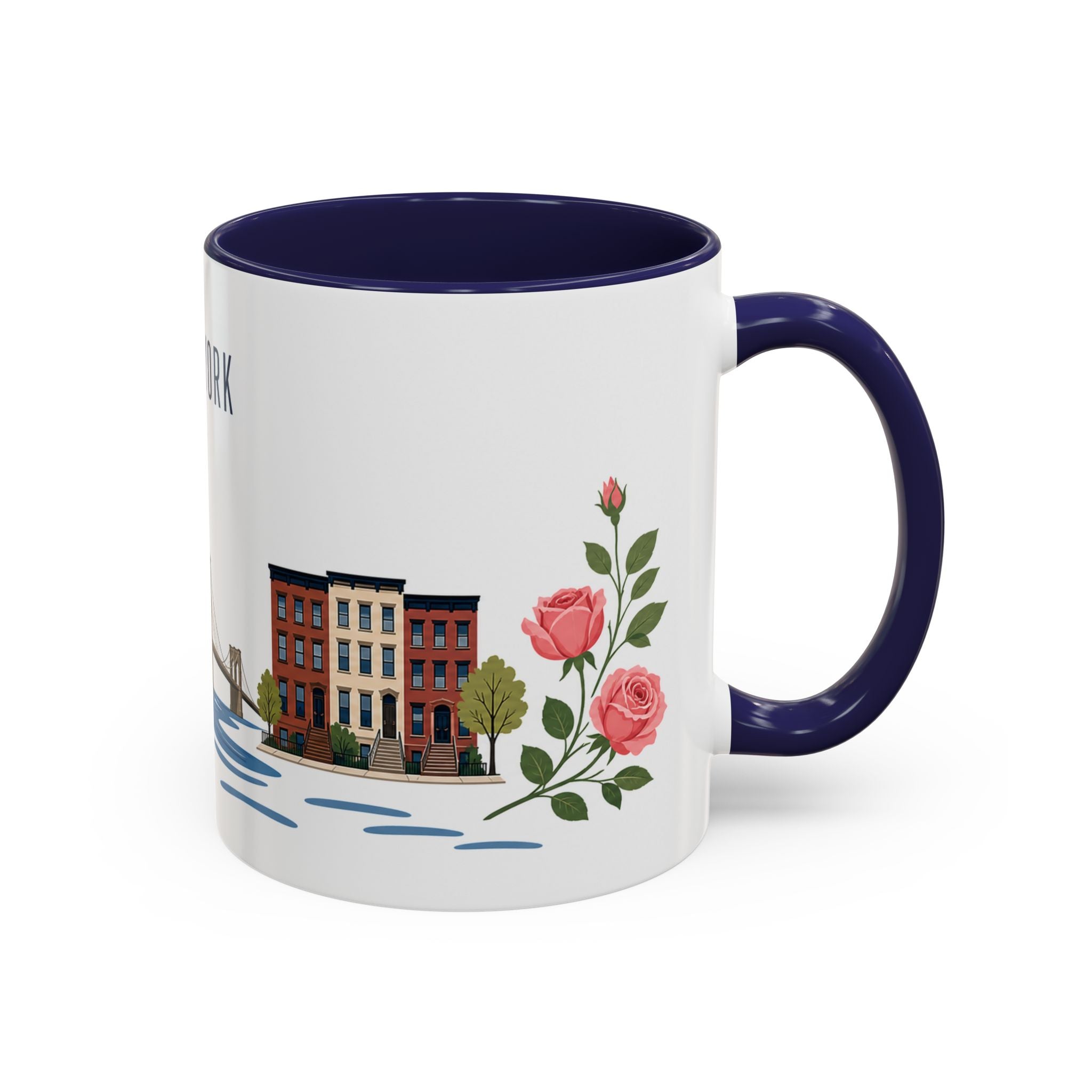 New York Coffee Mug | United States Travel Souvenir | Porcelain Decal City Gift | 11oz 15oz Accent Mug