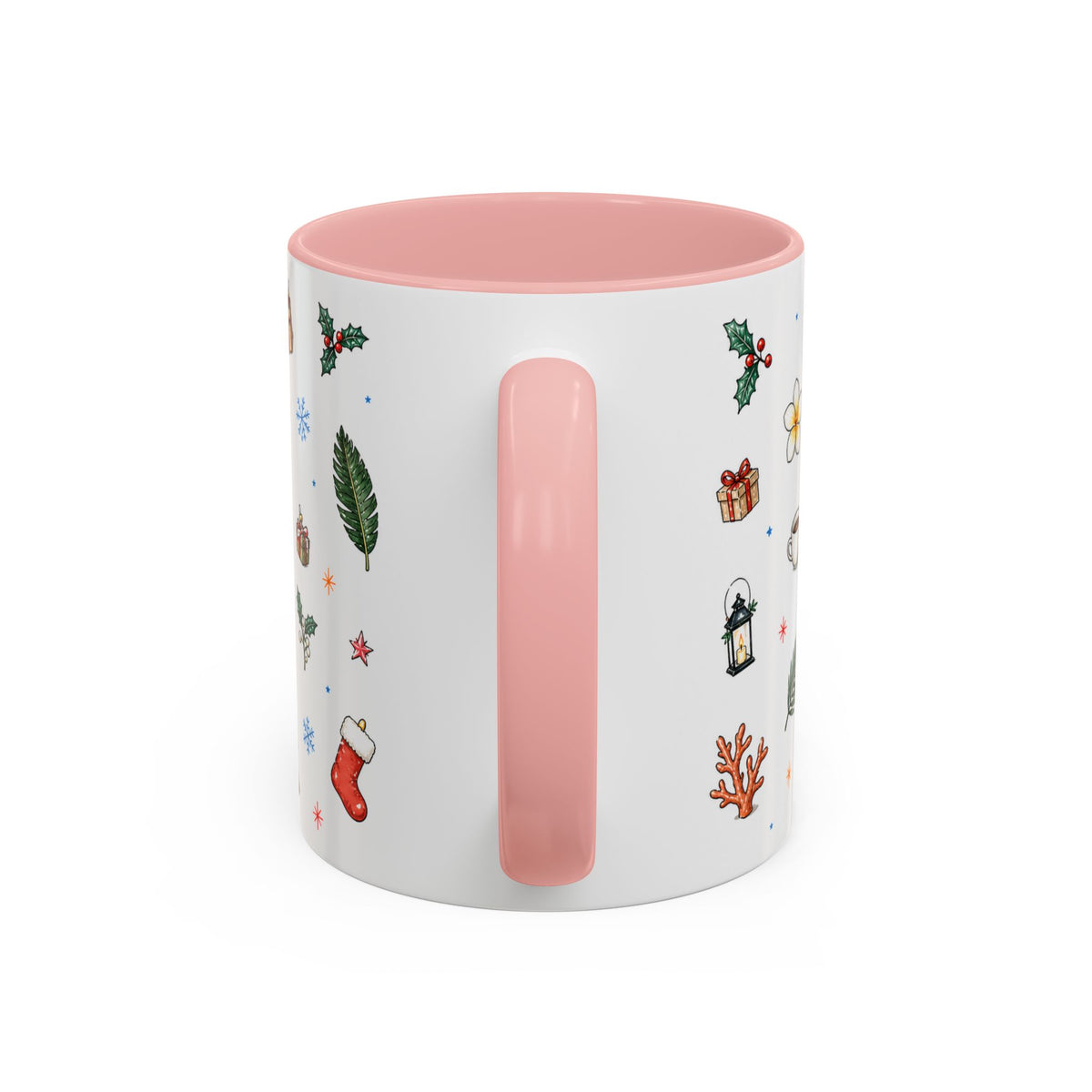 Honolulu Christmas Mug | Watercolor City Souvenir | Ceramic Coffee Cup (11oz 15oz)