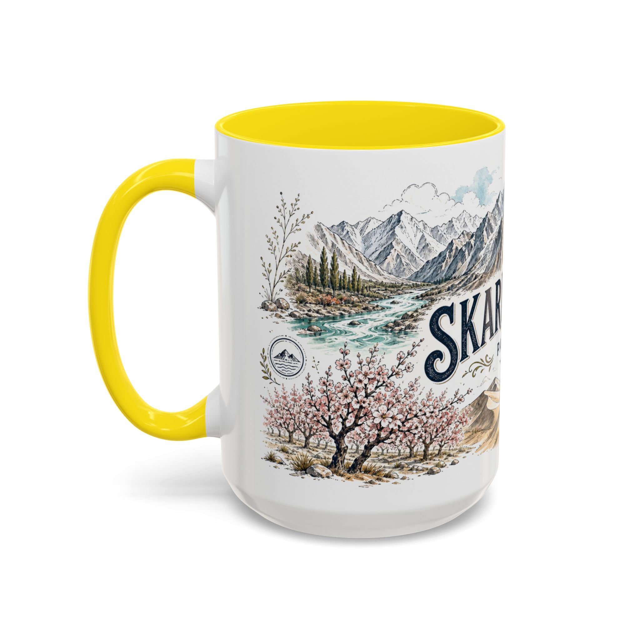 Skardu Valley Mug, Pakistan Travel Souvenir, Bucket List Gift, Accent Ceramic Coffee Mug 11oz 15oz