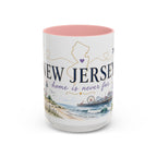 New Jersey Home State Mug | Moving Away Gift | Long Distance Friendship Coffee Cup | 11oz 15oz Accent Mug
