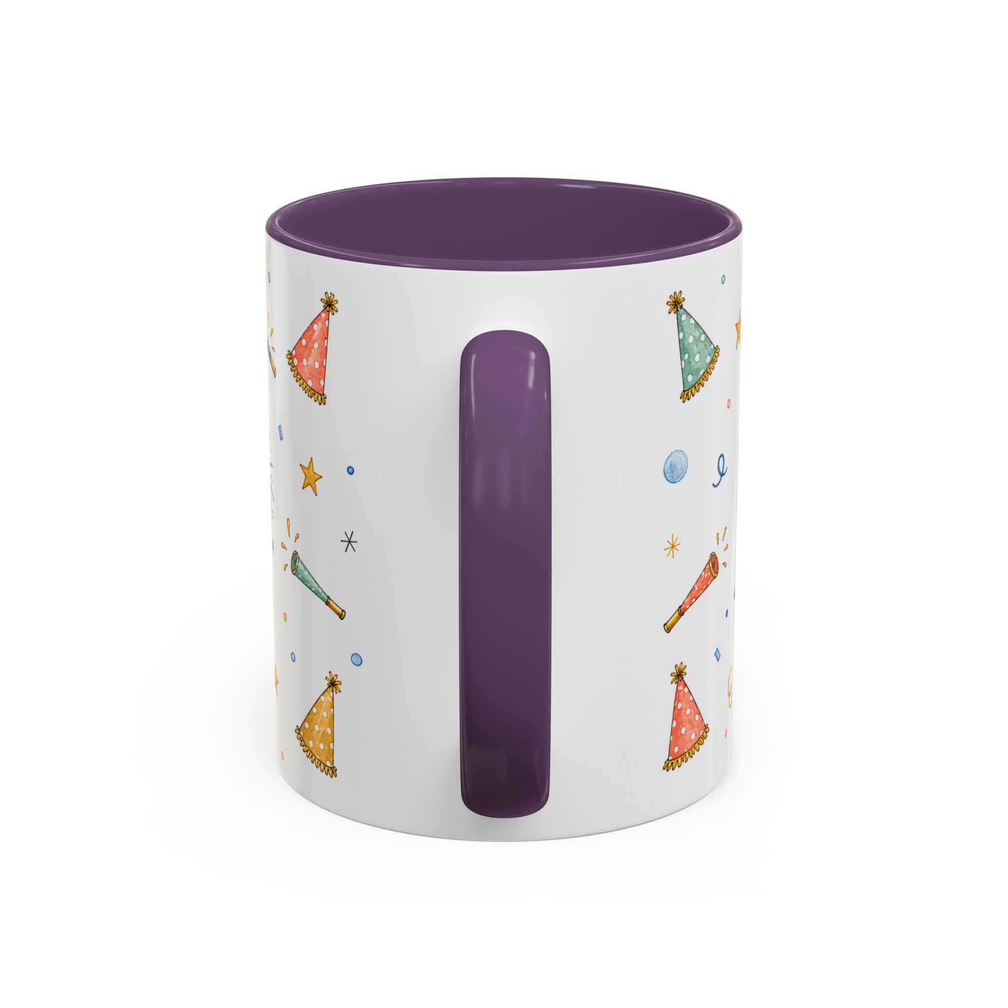 New Year Midnight Mug | Candle Firework Watercolor Party Gift | Accent Cup 11oz 15oz