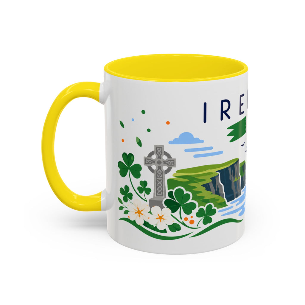 Ireland Coffee Mug | Travel Souvenir Accent Mug | Country Gift Ceramic Cup 11oz 15oz