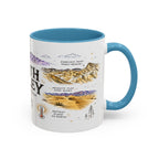 Death Valley National Park Coffee Mug | California Desert Hiking Camping Gift | Accent Color Ceramic 11oz 15oz
