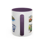 Helsinki Illustrated Travel Mug | City Souvenir Accent Coffee Mug | 11oz 15oz Ceramic Cup