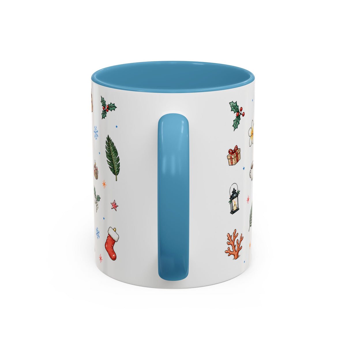 Honolulu Christmas Mug | Watercolor City Souvenir | Ceramic Coffee Cup (11oz 15oz)