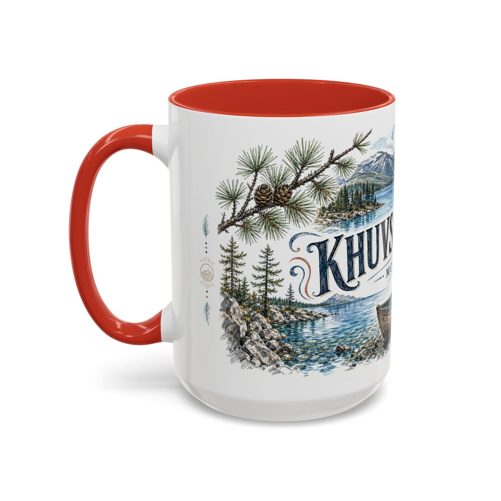 Khuvsgul Lake Mug, Mongolia Travel Souvenir, Bucket List Gift, Accent Ceramic Coffee Mug 11oz 15oz