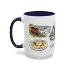 Pittsburgh Illustrated Travel Mug | City Souvenir Accent Coffee Mug | 11oz 15oz Ceramic Cup