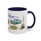 Albuquerque Illustrated Travel Mug | City Souvenir Accent Coffee Mug | 11oz 15oz Ceramic Cup