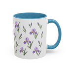 Tennessee Iris Mug, State Flower Floral Coffee Cup, 11oz Botanical Gift