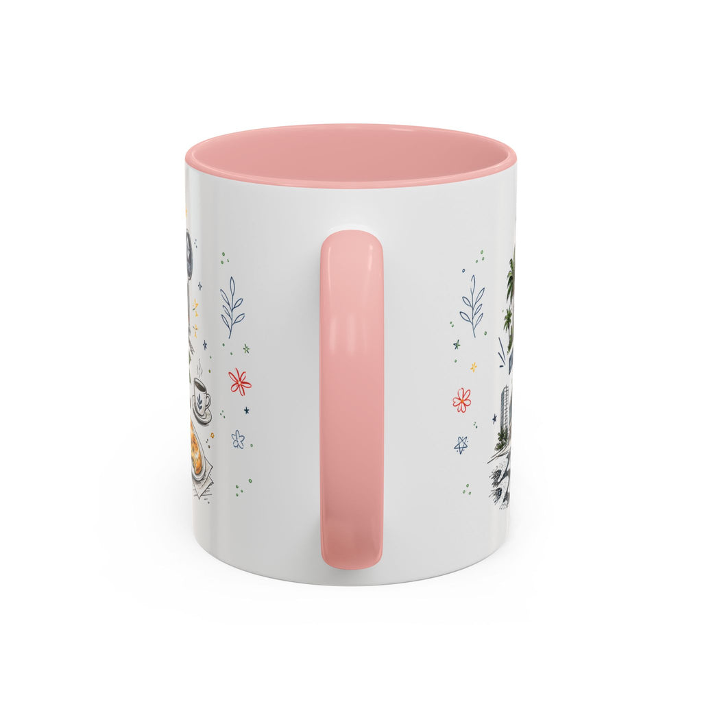 Sao Paulo Coffee Mug | Brazil Souvenir Travel Gift | Accent Color Ceramic 11oz 15oz