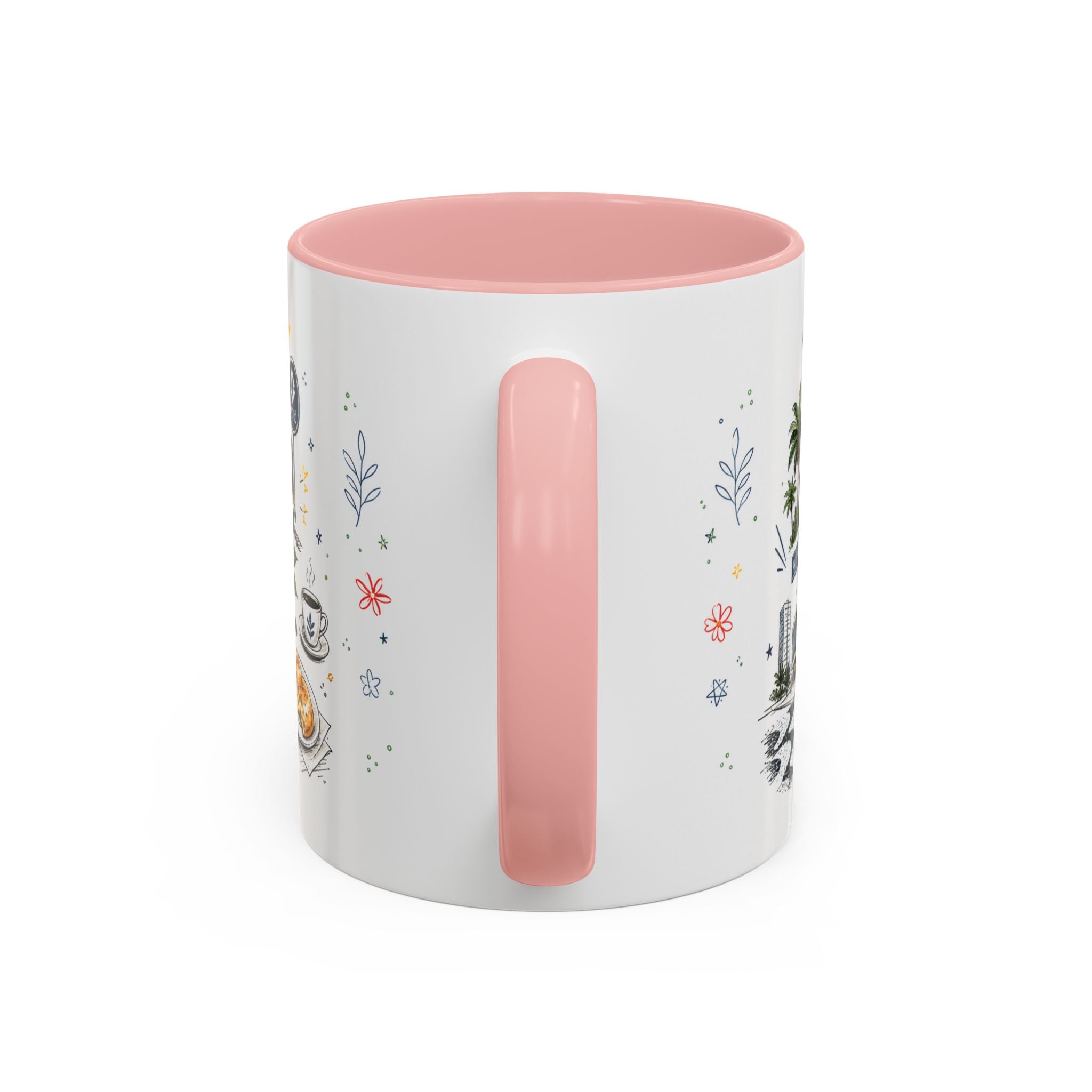 Sao Paulo Coffee Mug | Brazil Souvenir Travel Gift | Accent Color Ceramic 11oz 15oz