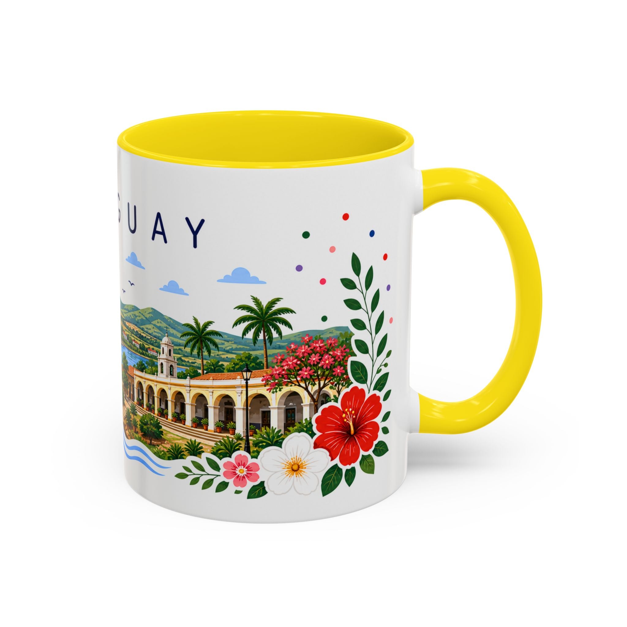 Paraguay Coffee Mug | Travel Souvenir Accent Mug | Place Gift Ceramic Cup 11oz 15oz
