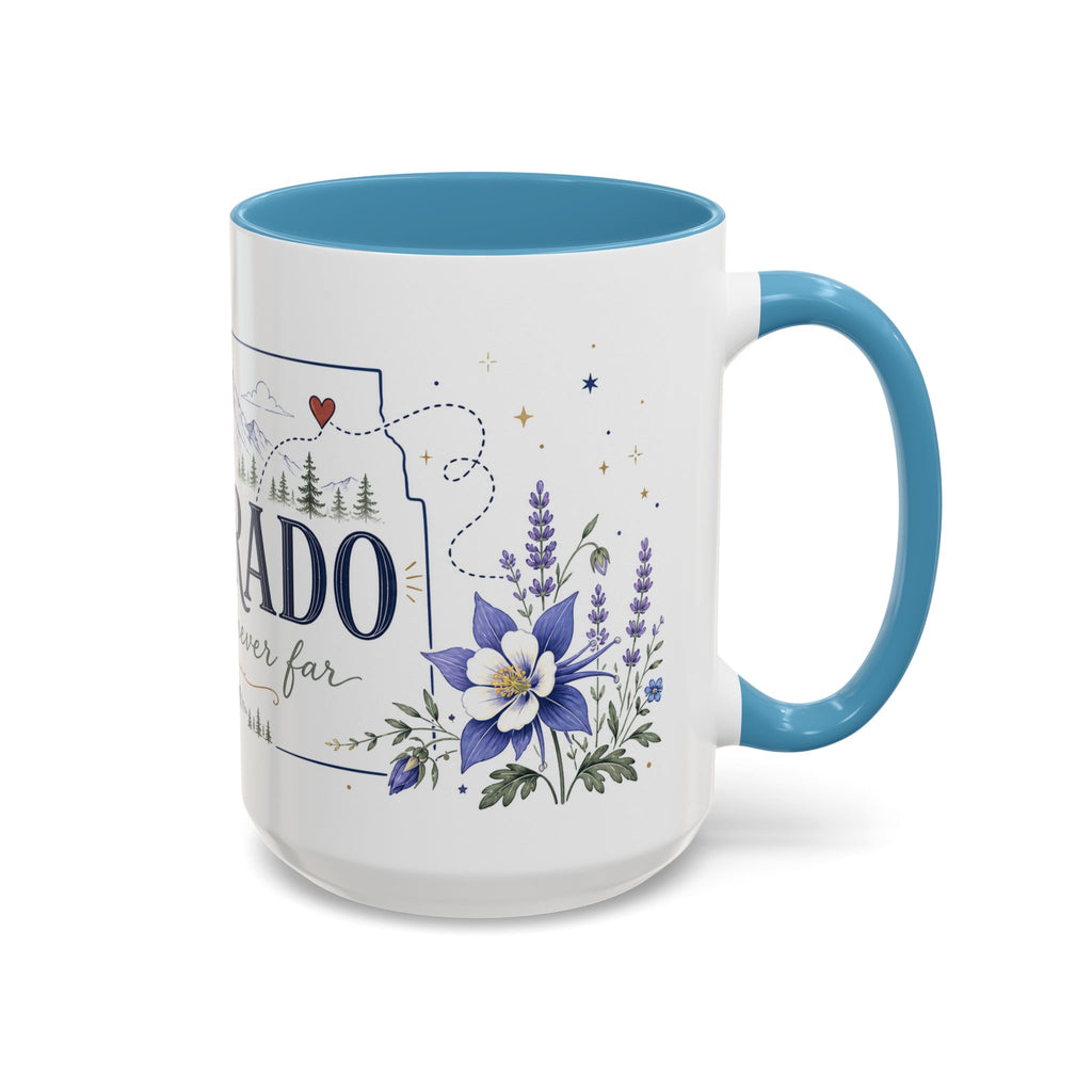 Colorado State Mug | Rocky Mountain Botanical Design | Moving Away Gift