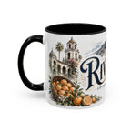 Riverside Coffee Mug | United States Travel Souvenir | Vintage Illustrated City Gift | 11 oz 15 oz Accent Mug