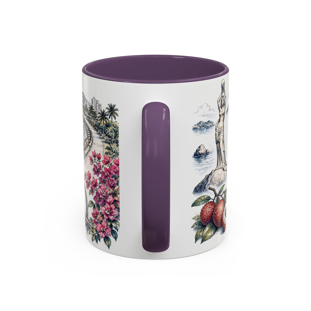 Zhuhai Coffee Mug | China Travel Souvenir | Vintage Illustrated City Gift | 11 oz 15 oz Accent Mug