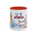 United Kingdom Coffee Mug | Travel Souvenir Accent Mug | Country Gift Ceramic Cup 11oz 15oz