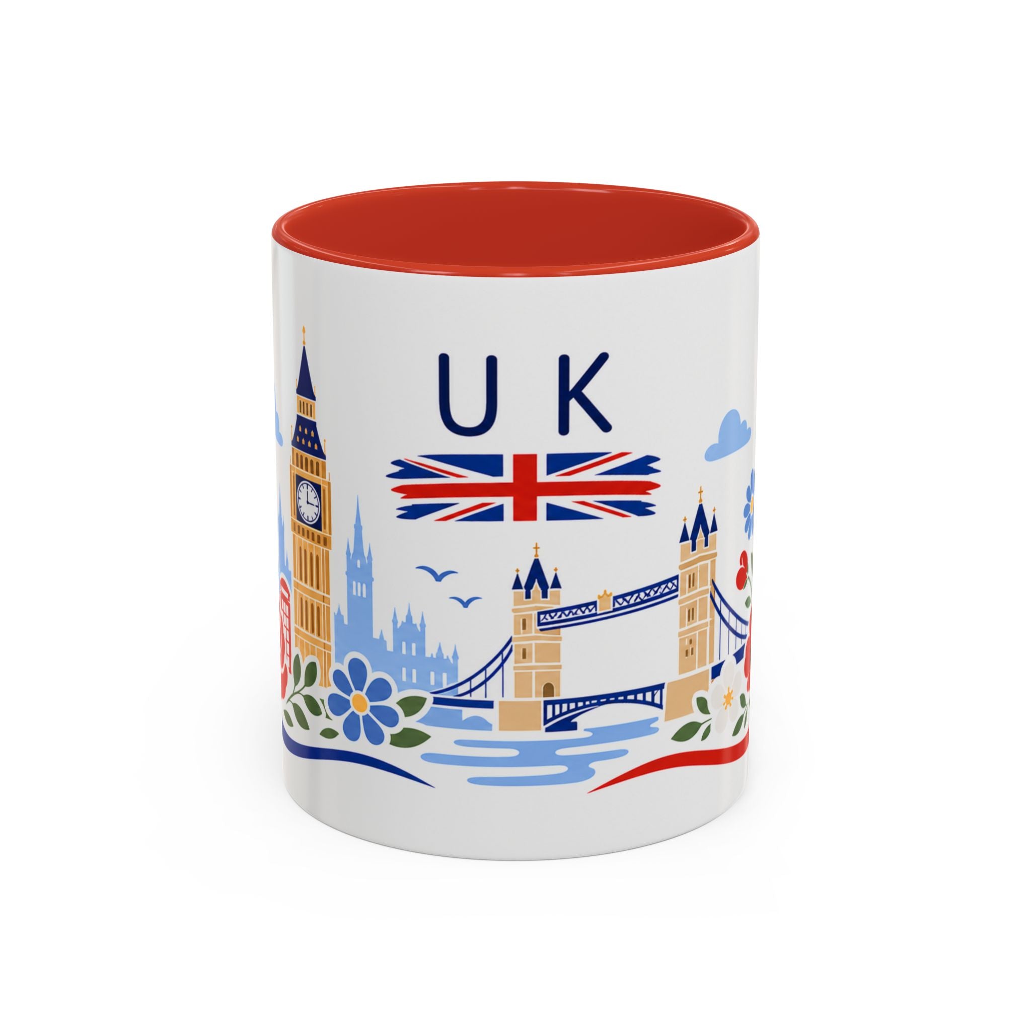 United Kingdom Coffee Mug | Travel Souvenir Accent Mug | Country Gift Ceramic Cup 11oz 15oz