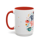 Retired And Fabulous Coffee Mug | Retirement Gift For Women Men | Accent Color Ceramic 11oz 15oz