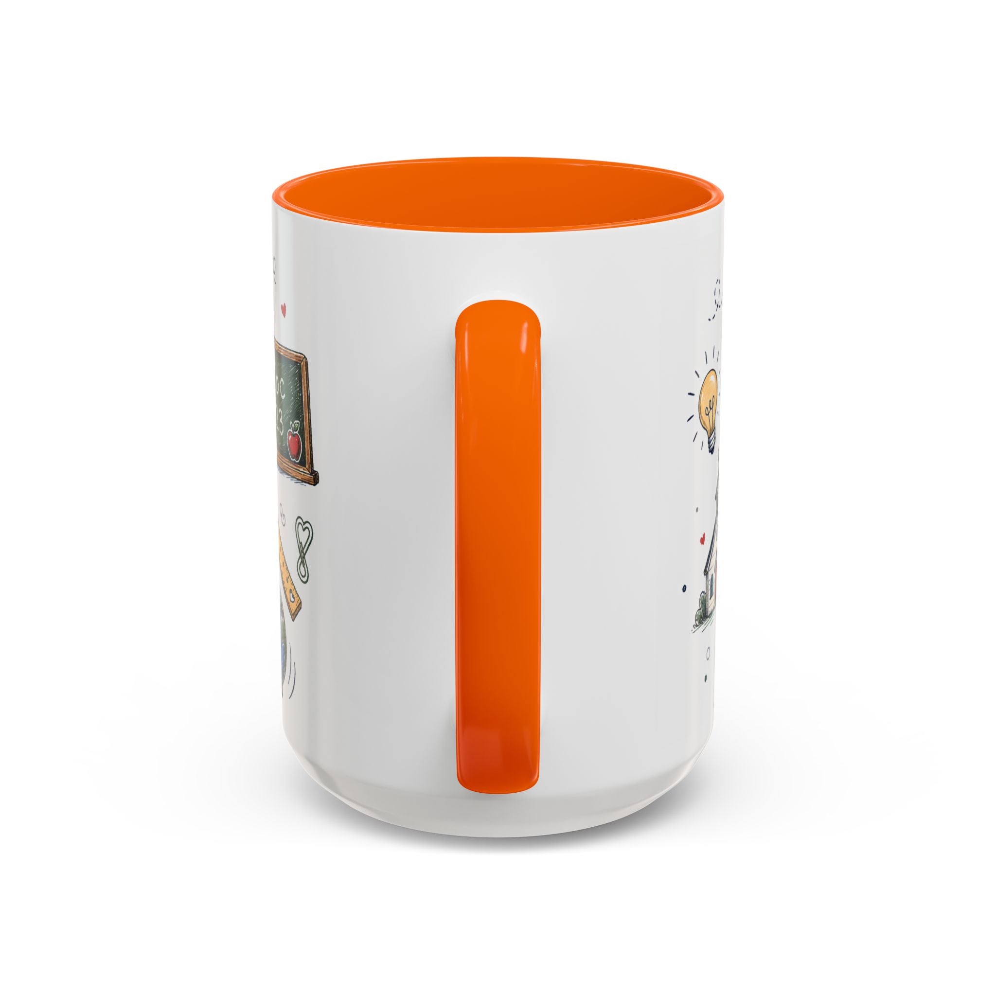 Best Teacher Ever Coffee Mug | Teacher Appreciation Gift | Accent Color Ceramic 11oz 15oz
