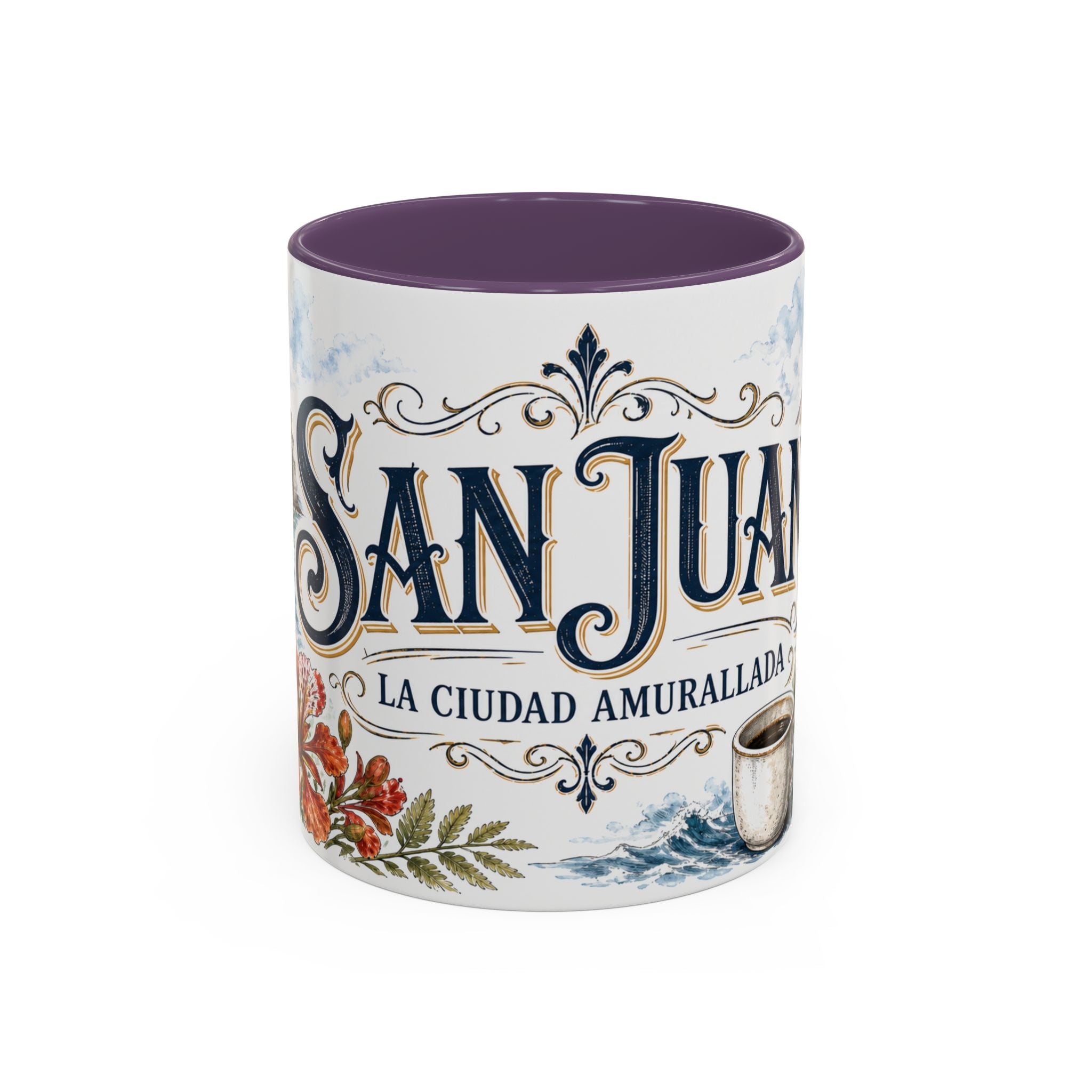 San Juan Coffee Mug | United States Travel Souvenir | Vintage Illustrated City Gift | 11 oz 15 oz Accent Mug