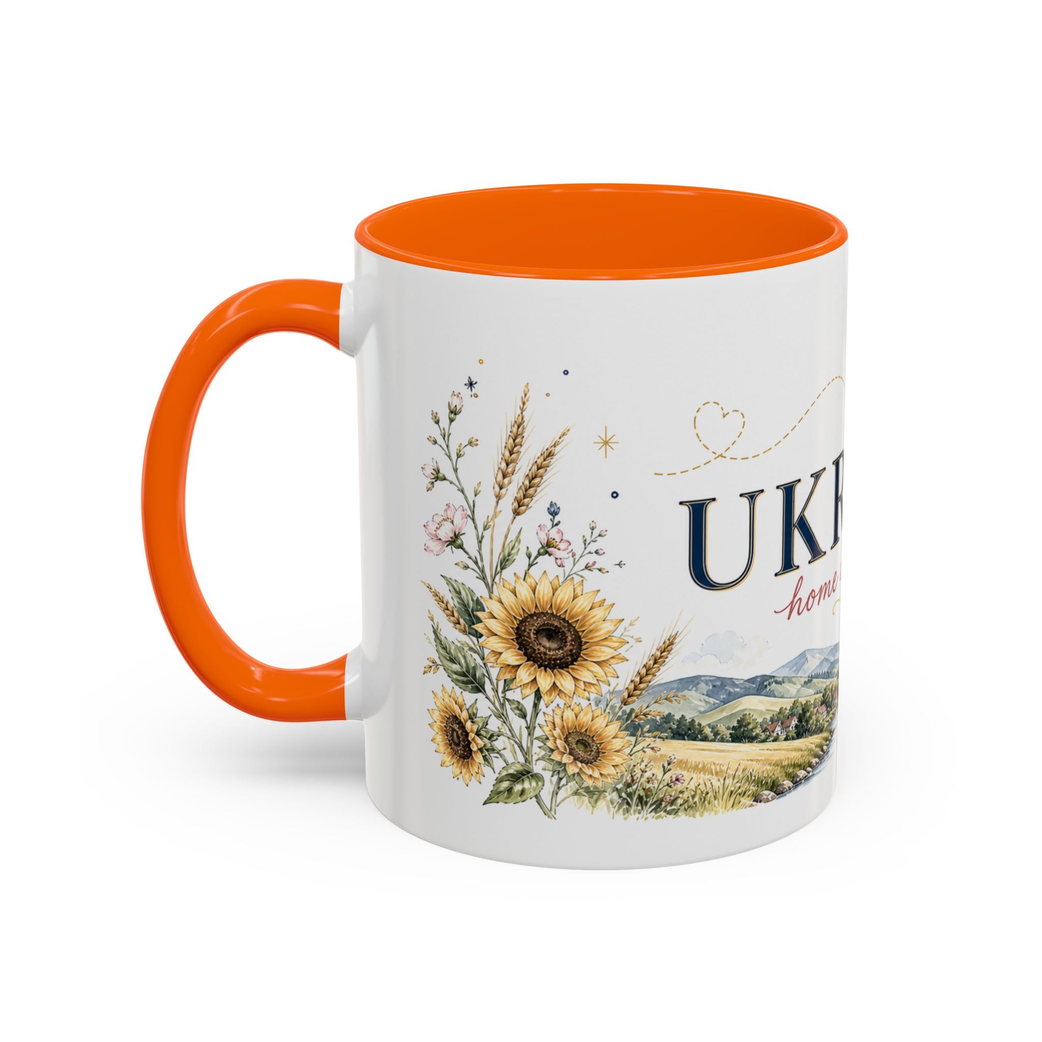 Ukraine Home Country Mug | Moving Away Gift | Long Distance Friendship | 11 oz 15 oz Accent Mug