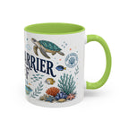 Great Barrier Reef Coffee Mug | Travel Destination Souvenir Gift | Accent Color Ceramic 11oz 15oz