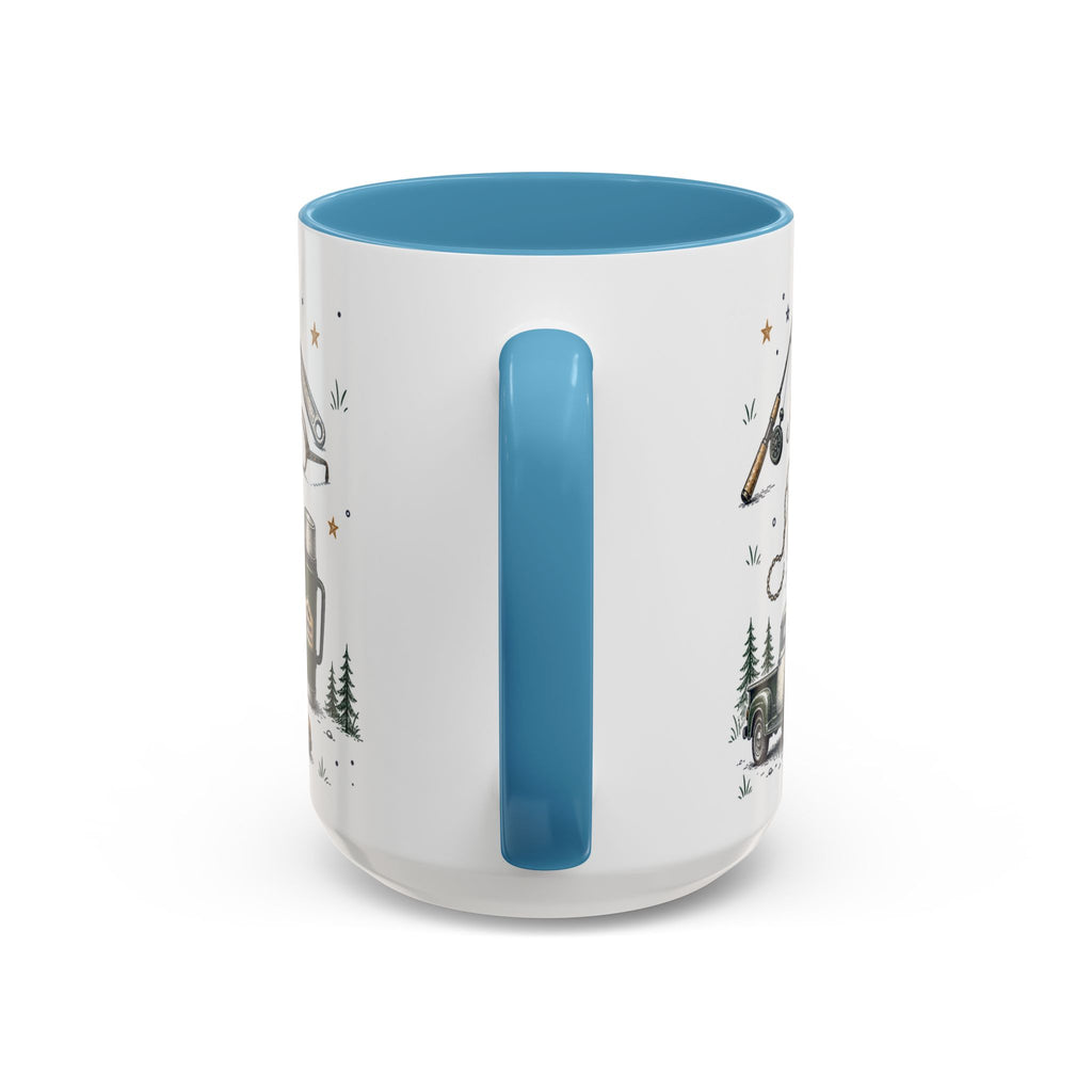 Grandpa The Legend Coffee Mug | Gift From Grandkids | Accent Color Ceramic 11oz 15oz