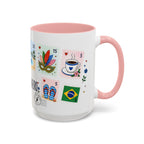Rio de Janeiro Coffee Mug | Postage Stamp Collage Mug | Travel Souvenir Accent Cup 11oz 15oz