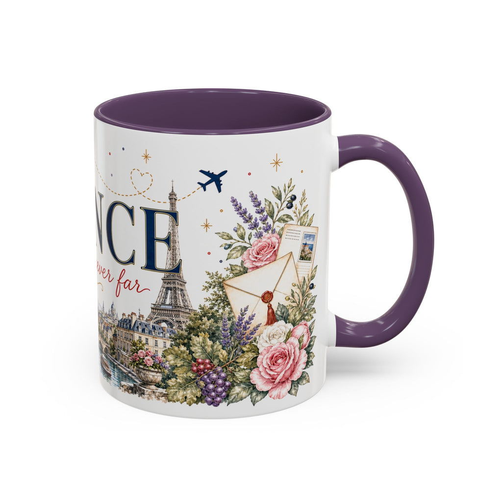 France Home Country Mug | Moving Away Gift | Long Distance Friendship | 11 oz 15 oz Accent Mug