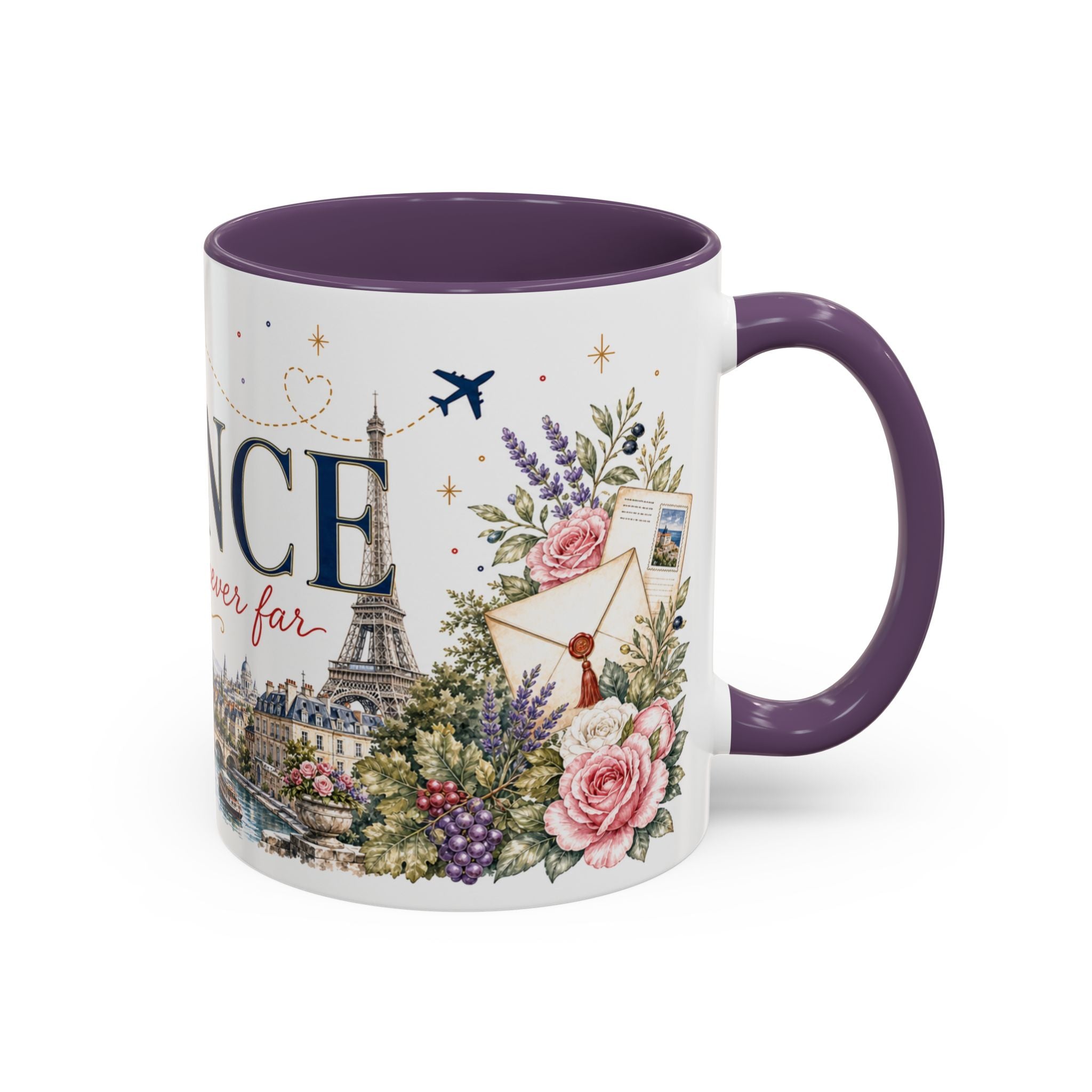 France Home Country Mug | Moving Away Gift | Long Distance Friendship | 11 oz 15 oz Accent Mug