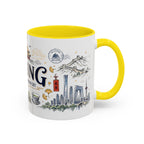 Beijing Coffee Mug | China Souvenir Travel Gift | Accent Color Ceramic 11oz 15oz