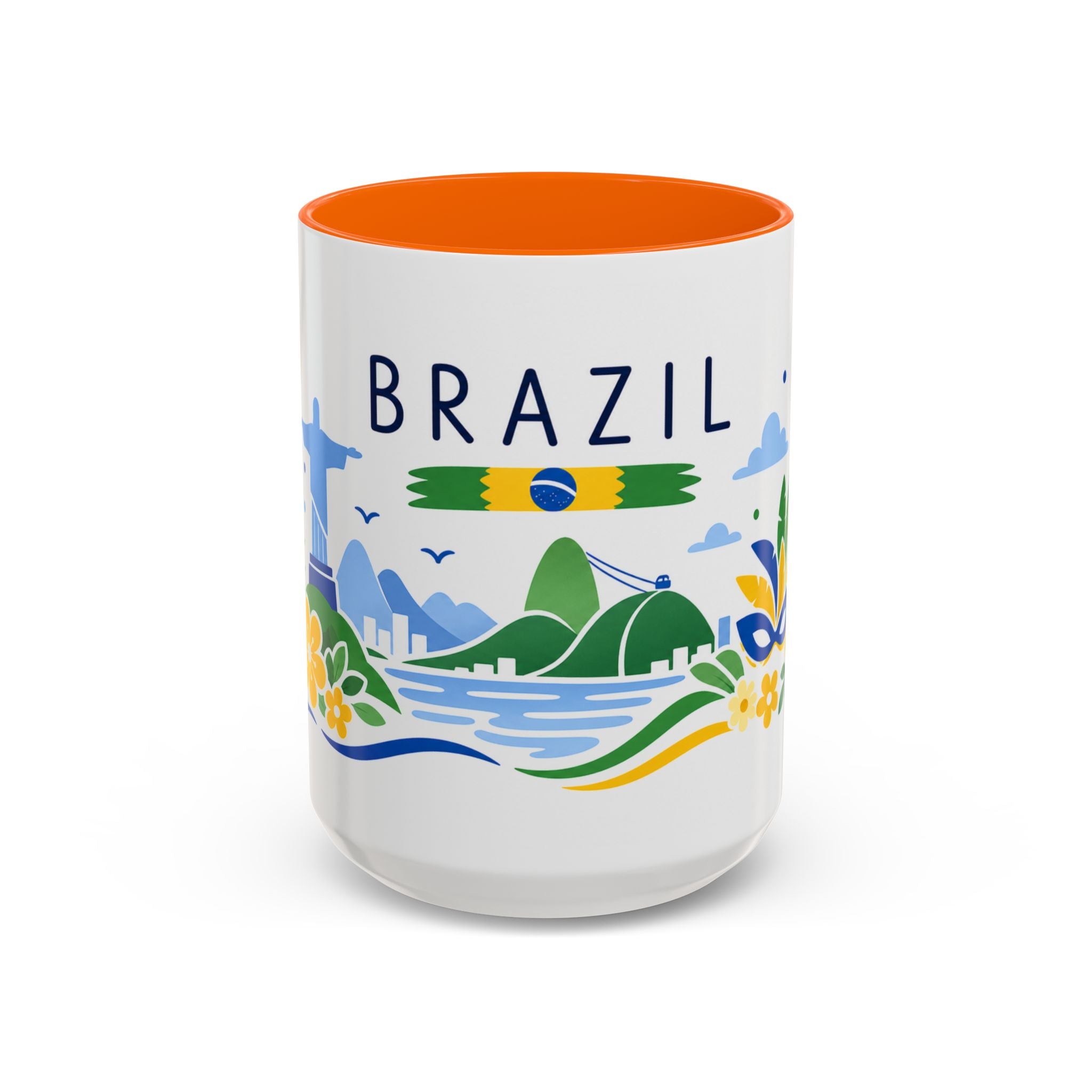Brazil Coffee Mug | Travel Souvenir Accent Mug | Country Gift Ceramic Cup 11oz 15oz