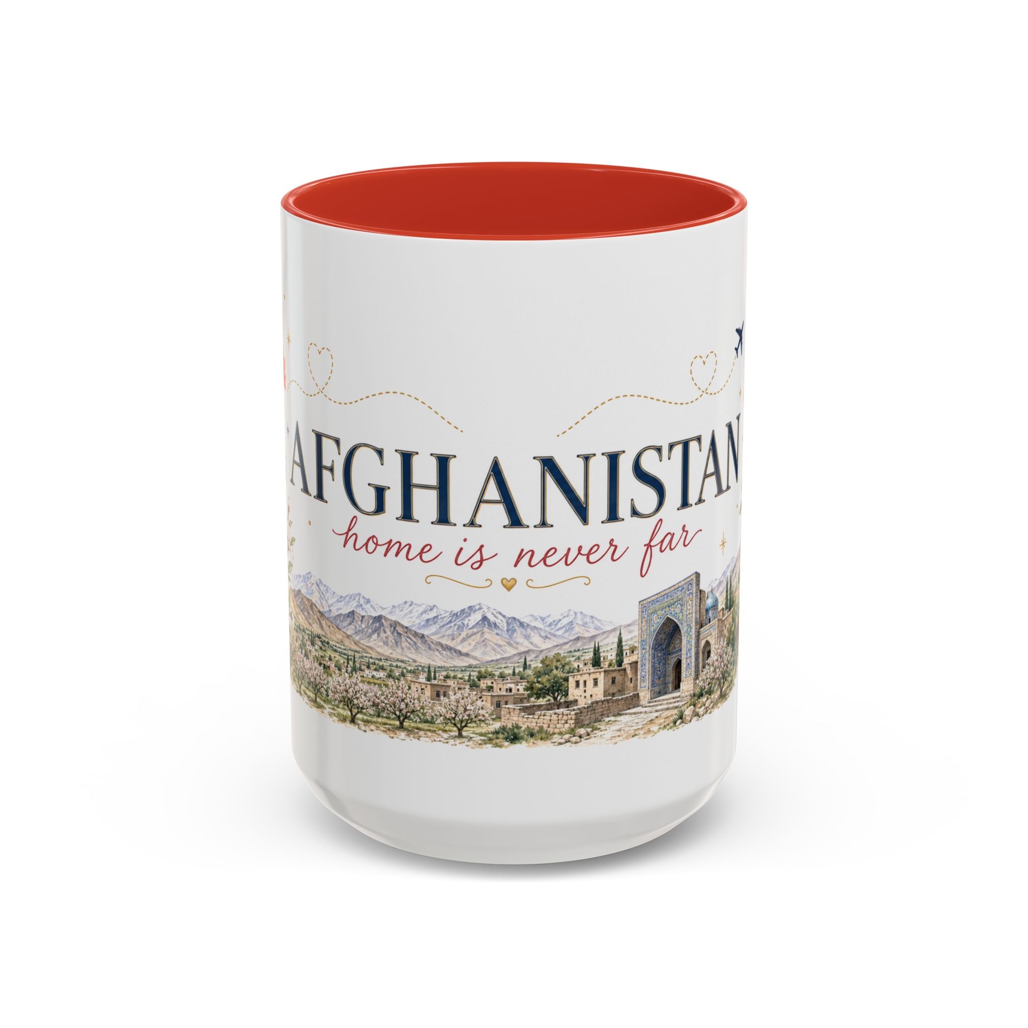 Afghanistan Home Country Mug | Moving Away Gift | Long Distance Friendship | 11 oz 15 oz Accent Mug