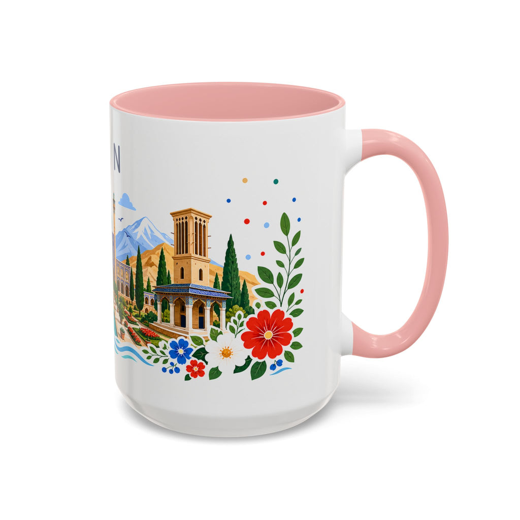 Iran Coffee Mug | Travel Souvenir Accent Mug | Place Gift Ceramic Cup 11oz 15oz