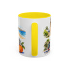 Valencia Illustrated Travel Mug | City Souvenir Accent Coffee Mug | 11oz 15oz Ceramic Cup