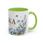 Alaska State Map Mug | Northern Lights, Mountains, Glaciers | Moving Away Gift